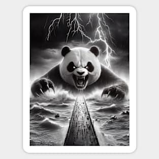 "Pandadoom": Terror at the Stormy Bridge Sticker